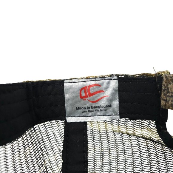 JESCO Construction Camo Mesh Strapback Cap Logo Trucker Baseball Hunting Hat - Picture 8 of 14